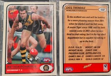AFL SELECT RICHMOND BASE CARD TEAM SETS (2001 to 2010)