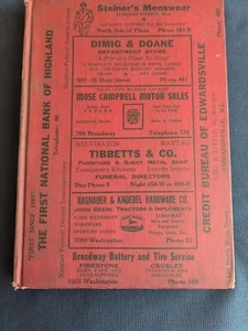 Ware's City Directory Highland Illinois 1950 - Imagen 1 de 15