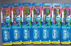 7 Twin Packs Oral-B Indicator Color Collection Manual Toothbrush Medium 14 Total - Picture 1 of 1