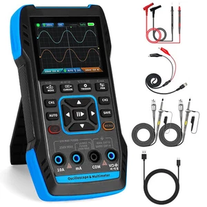 2-Kanal Digitale Oszilloskop 10MHZ 50 MSa/s Digitaloszilloskop Multimeter Tester - Bild 1 von 10