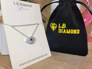 Beautiful Blue Evil Eye Necklace For Protection - Picture 1 of 9