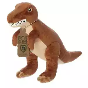✤ New AURORA WORLD Stuffed Plush Toy T-REX Soft Brown Dinosaur Dino Jurassic - Picture 1 of 7