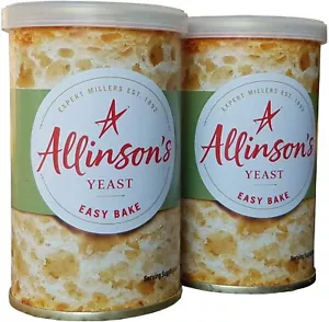 2 x Allinsons Easy Bake Yeast Tin 100g For Bread Machines or Hand Baking - Picture 1 of 1