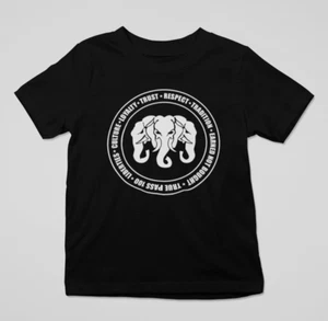 3 Headed Elephant T-Shirt / Kurzarm / Lao - Thai - Meer - Asiatisch - Erawan - Bild 1 von 5