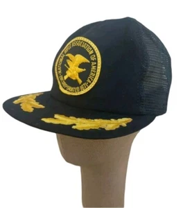 Vintage 90s NRA Hat Mesh Snapback Trucker Oak Leaf National Rifle Association  - Bild 1 von 10