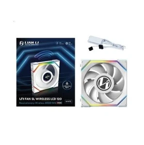 Lian Li 12SLLCD1W1W 120mm UNI FAN SL Wireless LCD ARGB Case Fan White - Imagen 1 de 2