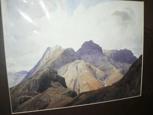 Impresión en acuarela limitada de colección por W Heaton Cooper Langdale Pikes - Imagen 1 de 2