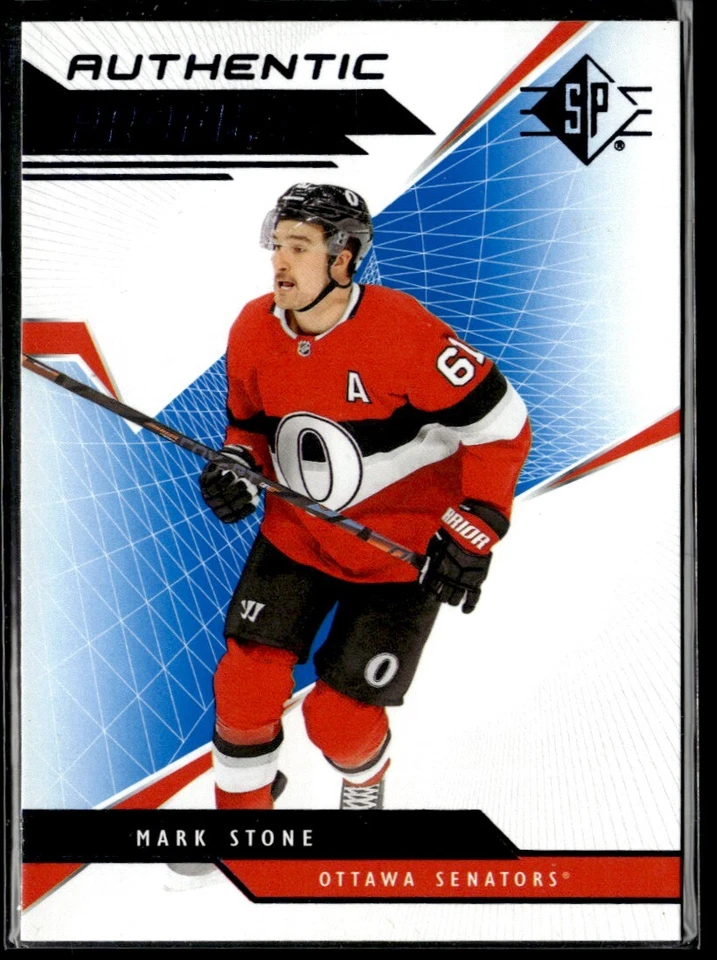 2018-19 SP Authentic Profiles blue Mark Stone #AP-MS - Image 1 of 2