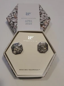 Bomb Party Earrings April 2025 “Make It Count, Darling” CZ on Rhodium ER60802 - Picture 1 of 6