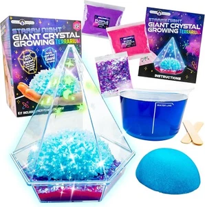 Starry Night Giant Crystal Growing Terrarium Kit, Kids Science STEM Kits Gift - Picture 1 of 8