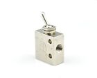 ONE TAC2-31V 1/8" Air Pneumatic 2 Position 3 Way ON OFF Switch Knob Toggle Valve