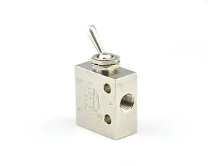 ONE TAC2-31V 1/8" Air Pneumatic 2 Position 3 Way ON OFF Switch Knob Toggle Valve - Picture 1 of 3