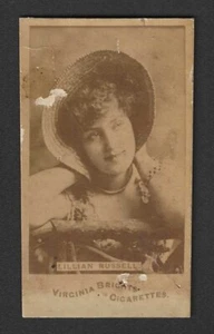 N45 Allen & Ginter Tobacco Card Virginia Brights Lillian Russell - Larger Format - Picture 1 of 2
