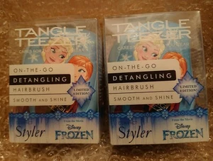 TANGLE TEEZER Kompakt 2X Disney Frozen Entwirren Haarbürste SCHNELLE P&P WEIHNACHTSBÜRSTE - Bild 1 von 5