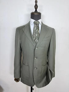 SuitSupply Havana Tulip Mid Green Pure Wool Suit jacket Blazer 3 Button US 36R - Picture 1 of 24