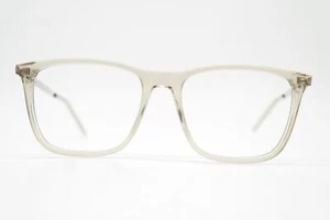 Saint Laurent SL 345 Transparent Silver Oval Glasses Frame New - Picture 1 of 6