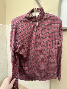 Burberry Kids Zip Up Light Weight Jacket Size XL Big Kids Pink Plaid - Picture 1 of 12