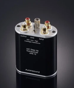 Cartucho Step Up Transformer Aurorasound AFE12 MC terminales RCA chapados en oro - Imagen 1 de 15