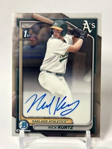 Nick Kurtz Auto - 2024 Bowman Draft - 1st Bowman #CPA-NK Athletics - Bild 1 von 2