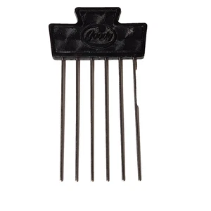 Vintage Goody Hair Lift Teasing Pettine in Acciaio Pick Nero USA 3,5 pollici - Foto 1 di 6