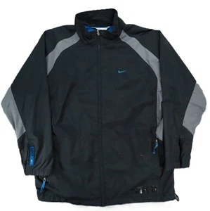 Vintage Nike Y2K Windbreaker Men Large Jacket Lightweight Hiking Walking, Black - Picture 1 of 12