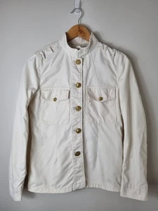 Chaqueta de oficial militar Denim & Supply Ralph Lauren para mujer blanco roto talla mediana - Imagen 1 de 13