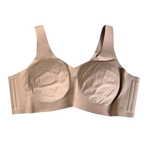Bralette acolchado pulóver sin costuras inalámbrico desnudo tostado HONEYLOVE para mujer talla 1X - Imagen 1 de 6