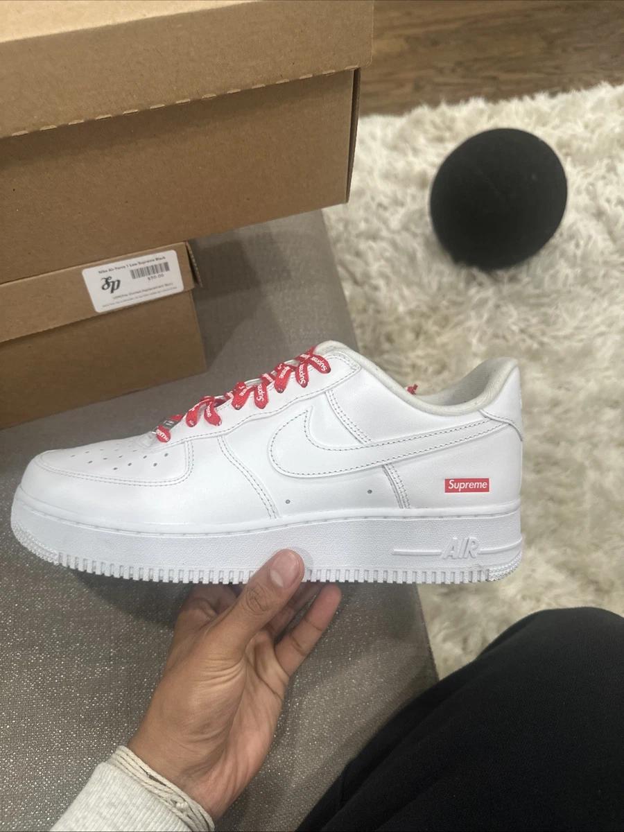 Preços baixos em Nike Air Force 1 Supreme White | eBay