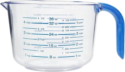 Plastic Measuring Cup for Liquids, 4.5 Cups - Cool-Grip Handle - Bpa-Free, Stack - Image 1 of 4