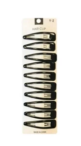 Fermagli per capelli stampa animali e neri - Confezione da 10 accessori per capelli da donna 5/6,5 cm - Foto 1 di 4