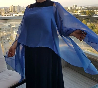 Cover up, Iridescent Silk Blouse plus size - Image 1 of 2