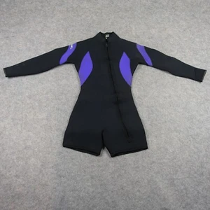 XCEL Wetsuit Womens 6 Black Hawaii Neoprene Laminated Purple Surfer Long Sleeve - Picture 1 of 24