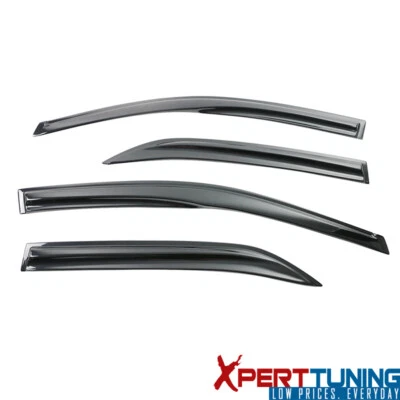 Fits 09-13 Toyota Corolla Mugen Style Window Visors Sun Rain Guard 4PCS Acrylic — 第 1/4 张图片
