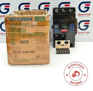MITSUBISHI NF400-SS NO-FUSE CIRCUIT BREAKER 300A 660VAC 3 POLE NEW FAST SHIPPING - Picture 1 of 12