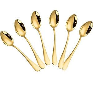 Demitasse Espresso Spoons, Mini Coffee Spoon, Stainless Steel Small Spoons Set 6