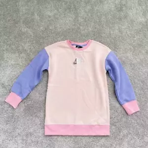 GIRLS' NIKE SPORTSWEAR COLORBLOCK LONG SWEATSHIRT - Picture 1 of 7
