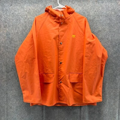 Chaqueta Helly Hansen Para Hombre Mediana Mediana Naranja A Presión Abrigo de Lluvia con Capucha Impermeable Foto 1 de 4