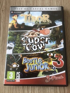 TIBOR THE VAMPIRE LOVER SUPER COW BEETLE JUNIOR 3 PC CD ROM COMPILATION 3 GAMES - Picture 1 of 3