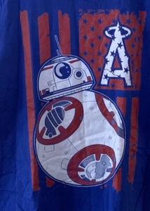 Star Wars BB-8 Los Angeles Anaheim Angels Baseball Größe Small T-Shirt - Bild 1 von 4