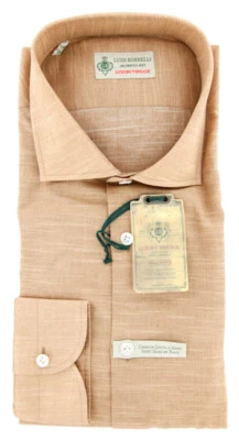 Luigi Borrelli 棕色衬衫 18/45 — 第 1/4 张图片