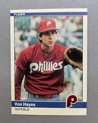 1984 Fleer Baseball Von Hayes #33 Philadelphia Phillies - Image 1 of 2
