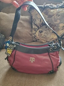 Yima Texas A&M offizielle lizenzierte Ledertasche Handtasche. Brandneu mit Etikett - Bild 1 von 17