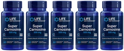 SUPER CARNOSINA RECUPERACIÓN MUSCULAR ENVEJECIMIENTO SALUDABLE CORAZÓN 300 Cap 500mg EXTENSIÓN DE VIDA Foto 1 de 4