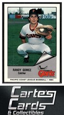 Randy Gomez 1984 Cramer Pacific Coast League #20  Phoenix Giants