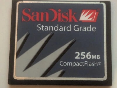 256MB SANDISK COMPACT FLASH CF COMPACTFLASH MEMORY CARD 256 M B - Image 1 of 3