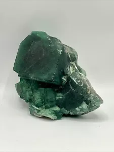 2.9 lb Natural Green FLUORITE Quartz Crystal CLUSTER Mineral Specimens Healing - Picture 1 of 20