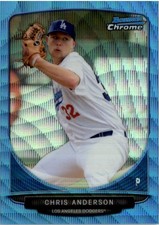2013 Bowman Chrome Draft Draft Picks Blue Wave Refractors #BDPP14 Chris Anderson