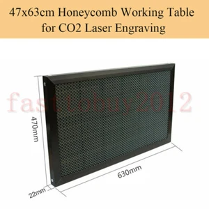 Grabador láser 18,5 x 24,8" CO2 60W cortador panal mesa de trabajo plataforma 47x63cm - Imagen 1 de 11