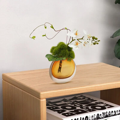 Artificial Flowers Arrangement in Vase Aesthetic Dining Fake Flower Table Decor - Image 1 of 4