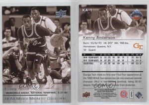 2014-15 Upper Deck NCAA March Madness Collection Sepia Kenny Anderson #KA-1